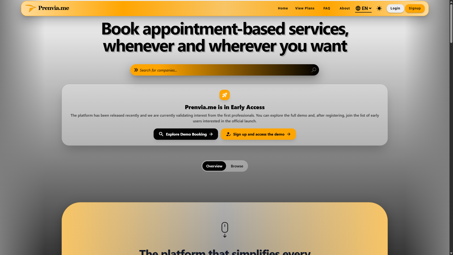 Prenvia.me - Prenota servizi su appuntamento, quando e dove vuoi